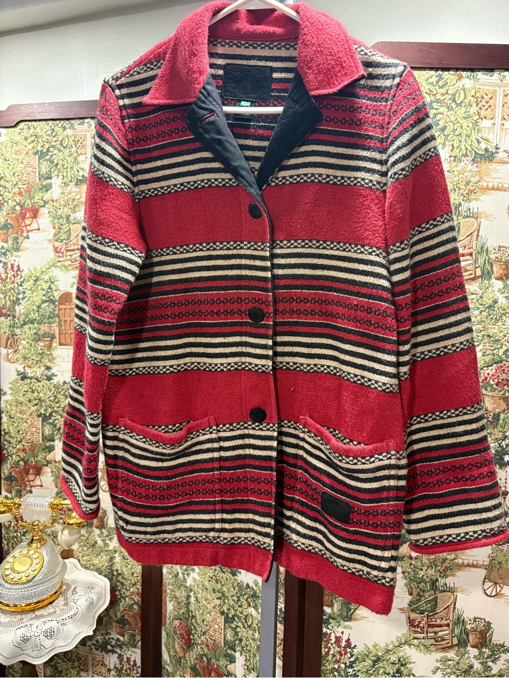RALPH LAUREN Safari Outfitters Vintage Indian Blanket Barn Jacket Womans size M